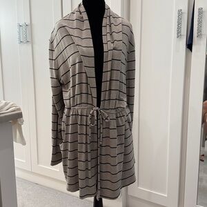 Soma Striped Gray and Black Women's Sweater